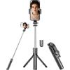 Somikon bastone per selfie per smartphone: 2in1 smartphone tripod & selfie stick, ultrakompakt, Bluetooth remote (treppiede mini fotocamera, treppiede estensibile, foto)