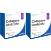 YAMAMOTO RESEARCH, Collagene Idrolizzato Verisol 30 Bustine da 5 gr, Integratore con Collagene, Acido Ialuronico e Vitamina C per la Cura della Pelle, Gusto Fragoline di Bosco (Confezione da 2)