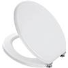 Copriwater Universale Copri WC in Legno MDF Bianco
