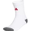 adidas Uomo Crazy Lite Peformance Sock Socks, white/team colleg red, M