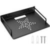 QWORK® Mensola da Muro per Router e TV Box 28,5x21x4,5cm in Alluminio Nero