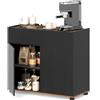 KOMFOTTEU Credenza Cucina con Cassetto e 2 Ante, Mobile Dispensa Moderno con Dispositivo Antiribaltamento