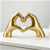 FANAOREN Piccolo cuore scultura a mano, decorazione per anniversario, San Valentino, regalo di Natale per donne e uomini, regalo per fidanzato, fidanzata, marito, moglie