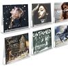 AMEITECH Scaffale da record in vinile Monte murale, 30,4 cm Clear Acrilic Album Display Display Shelf, Visualizza il tuo ascolto quotidiano in stile, confezione da 6
