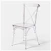 Biscottini Sedie Sala da Pranzo in Policarbonato - Sedia Impilabile Trasparente Design Moderno 45x45x86 cm - Poltrona Cucina Camera da Letto - Poltrone in Plastica da Esterno Impermeabile Robuste
