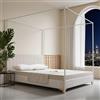 ZIQINPSQ Tettoia letto con pali per letto matrimoniale, pali in metallo rinforzato, staffa quadrata adatta per letto in metallo e legno, decorazione per camera da letto