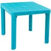 Generic Tavolino in Plastica Rigida per Bambini 50x50 - Tavolo da Gioco Colorato (AZZURRO)