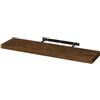 WOLTU Mensola da Muro Scaffale Libreria a Parete Decorazione per Cucina, Bagno, Camera da Letto, Ufficio, Soggiorno 90x23x3.8cm Marrone Vintag RG9370hov