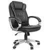 VOSSBACH - Sedia da ufficio in ecopelle, regolabile in altezza, per ufficio, da gioco, colore: nero, 150 kg
