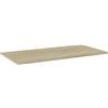 Générique Pannelli Libreria 4 Pezzi Sonoma Rovere 80x20x1,5 cm Truciolare | Richiede supporti non inclusi, facile da pulire, sostituzione o aggiunta di stoccaggio
