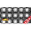 ANRO Tappetino in gomma a nido d'ape con motivo forato, tappetino ad anelli, tappetino cattura-sporco, per interni ed esterni, dimensioni 50 x 100 cm x 23 mm (larghezza x lunghezza x spessore)