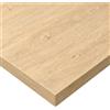 POKAR Piano da Tavolo 140x60 cm | Piano per Scrivania Spessore 25 mm | Perfetto per Scrivania Regolabile in Altezza e Tavolo da Pranzo | Resistente e Stabile | Prodotto in Europa | Rovere Pietra