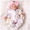 CAMANDY Bambole Reborn - Bambole Reborn Femmina 20 pollici, Bambola Neonata Realistica con Corpo Morbido, con Vestiti e Accessori per Bambini dai 3 Anni