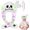 Hifot LED Halloween Cappello Orecchie Che si Muovono, Peluche Cappello con Orecchie Che Si Muovono, Luminoso Cappelli Animali Cappelli Divertenti per Bambino Adulti Halloween Costumi Festa Cosplay Regalo