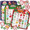 JOYIN 30 Giocatori Carte Bingo Natale 3 Colori Classroom Famiglia Vacanze Partito Giochi