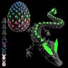 CWENDANER 22 cm, drago 3D a sorpresa con drago nel Lnneren, giocattolo con drago stampato in 3D, per adulti e bambini, per l'uovo di carnevale e uova di Pasqua con motivi di drago (senza vole)