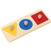 Adena Montessori Montesoori - Puzzle colorati a forma multipla, per bambini da 6 a 12 mesi, 1, 2, 3 anni, 3 pezzi