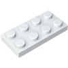 XYEIUGO 3020 Piastra Base Piastra 2x4 50 Pezzi GDS-511 compatibile con Lego Mattoncini da Costruzione Colore:Blanc laiteux