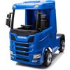 Tecnobike Shop Camion Elettrico per Bambini Scania 500R 24v, Batteria, 2.4ghz RC, Radiocomando, Luci LED Suoni Porte Apribili (Blu)