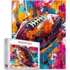 Tucocoo Puzzle di Calcio Americano 1000 Pezzi - Puzzle per Adulti Sport Palla, Banksy, Puzzle di Arte Graffiti per Attività Familiari Esigenti, Puzzle DIY Colorato per Decorazione
