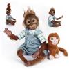 JIEBOTE bambole reborn 22 pollici 55cm reborn baby Monkey Realistico fatto a mano Reborn Dolls Bambola neonata