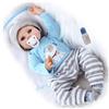 ZIYIUI Bambola Reborns Neonato Realistico, Bambola Bambino Morbida di 50 cm, con Accessori