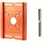 Garosa Piastra Base per Macchina da Taglio, Lega di Alluminio da 6 Mm | Design a Doppia Scala, Compatto Portatile, Pannello Laterale Mobile per Progetti di Rifilatura e Bordatura del Legno con