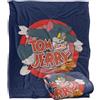 LOGOVISION Tom And Jerry Cat Mouse Coperta super morbida al tatto setoso - 152 x 127 cm