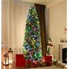GarveeLife Abete Matita Preilluminata 230 cm 300 LED 8 modalità pieghevole | Montaggio semplice, smontaggio facile, risparmio di spazio, robustezza, estetica curata