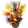 Flair Flower Uccello in pigna, Giallo/Arancione, 25x18x10 cm