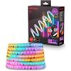 BRILONER - Set complementare Pimp Your Panel RGBICW COB LED Strip 2,6 m | estensione, cambio colore, luce omogenea, telecomando, 230 V, per pannelli acustici, strisce LED, illuminazione indiretta