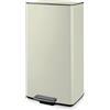 Tower T838020C Pattumiera rettangolare a pedale, Acciaio, Crema