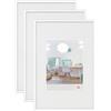 walther design New Lifestyle KV835W3 - Cornice portafoto in plastica, 28 x 35 cm, confezione da 3 pezzi