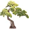 DRW Pianta artificiale di bonsai in PE e PVC, verde e marrone, 202 x 86 x 180 cm