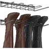 ASelected Supporto da parete per 4 paia di stivali da cowboy, in metallo, per stivali, scarpiera, per esterni, interni, ingresso, garage, fango