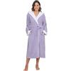 YEAUPE PRO Accappatoio Donna con Cappuccio, Misto Bambù, OEKO-TEX® | Vestaglia Donna Spugna Morbida, Extra Lungo, 270 g/m², 2 Tasche, Cintura Regolabile, Alta Assorbenza, Confezione Regalo
