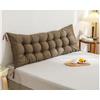 Hoowarm Cuscino Schienale Letto E Divano, Cuscino da lettura per letto Schienale, Cuscino Per Testiera Singolo/Matrimoniale,Premium Imbottito Cuscini Testata letto, Cuscino da Parete(K,150x50x10cm)