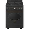 Smeg Coloniale CO60GMAN2 cucina Elettrico Gas Nero GARANZIA ITALIA
