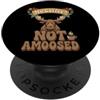 Coffee Moose Humor No Coffee Mood Nessun caffè non divertito Alce Mattina Umorismo PopSockets PopGrip Adesivo