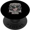 Cool And Funny Designs for Moms And Dads Husband Daddy Protector Hero PopSockets PopGrip Adesivo