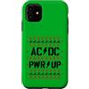 AC/DC Custodia per iPhone 11 Ufficiale AC/DC PWR UP Stitch Pixels Christmas