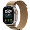 Apple Watch Ultra 4 GPS + Cellular 49 mm | Cassa in titanio naturale con Alpine Loop duna - M