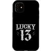 Merch Maniacs Custodia per iPhone 11 Numero 13 FORTUNATO