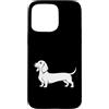 JustForDogLovers Custodia per iPhone 15 Pro Max Bassotto carino, amante dei cani