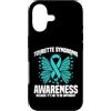 Tourette Syndrome Design For Awareness M Custodia per iPhone 17 Tourette Support Teal Ribbon diversa sindrome di Tourette