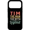 Retro Personalizzato Nome Tim Regalo Custodia per iPhone 17 Pro Max Tim The Man The Myth The Legend Nome Tim
