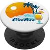 Team Hawaii Oahu Spiaggia Palme Cocktail Hawaii Regalo Surf Souvenir PopSockets PopGrip Adesivo