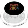 Awesome Since Years by Zoomk Vintage Retro Awesome Since 2004 18th birthday ideas PopSockets PopGrip per MagSafe