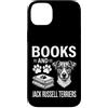 Funny Jack Russell Terrier And Book Desi Custodia per iPhone 14 Plus Libri e Jack Russell Terrier Divertente Jack Russell Terrier