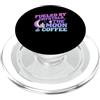 Fueled By Crystals Moon Coffee Spiritual Alimentata da cristalli, la pietra preziosa del chakra spirituale del caffè della luna PopSockets PopGrip per MagSafe